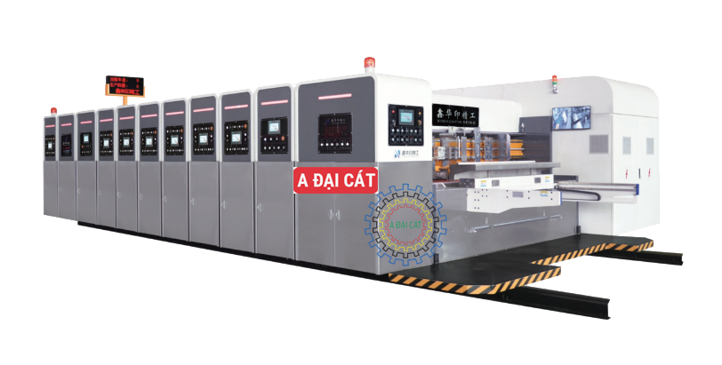 Máy in, đánh vecni, sấy khô và cắt khuôn độ nét cao toàn quy trình HY-GP-GQ